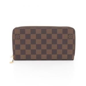 LOUIS VUITTON Brown Damier Leather Wallet
